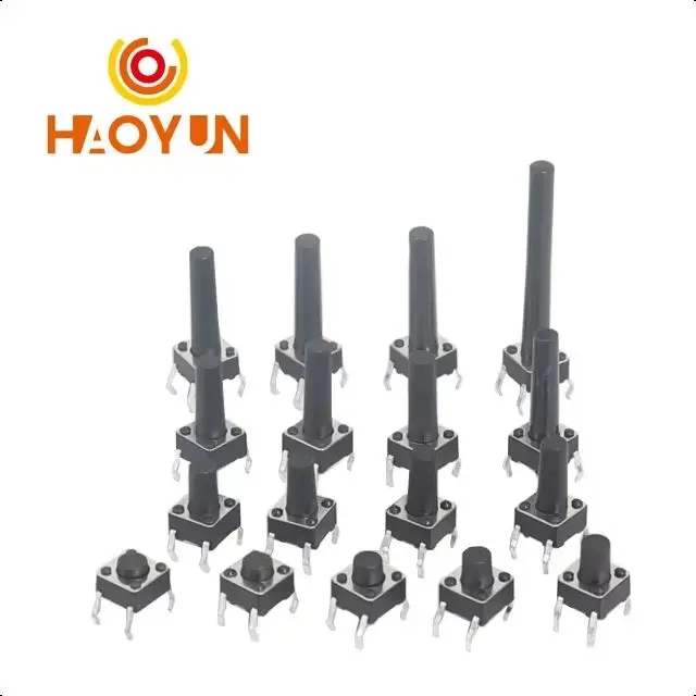 

【100-20 шт.】4-контактные 6*6 микротактовые кнопочные переключатели DIP 6x6x4,3/5/6/7/8/9/10/11/12/13/14/15 мм 4,3 мм 5 6 7 8 9 10- 30 мм