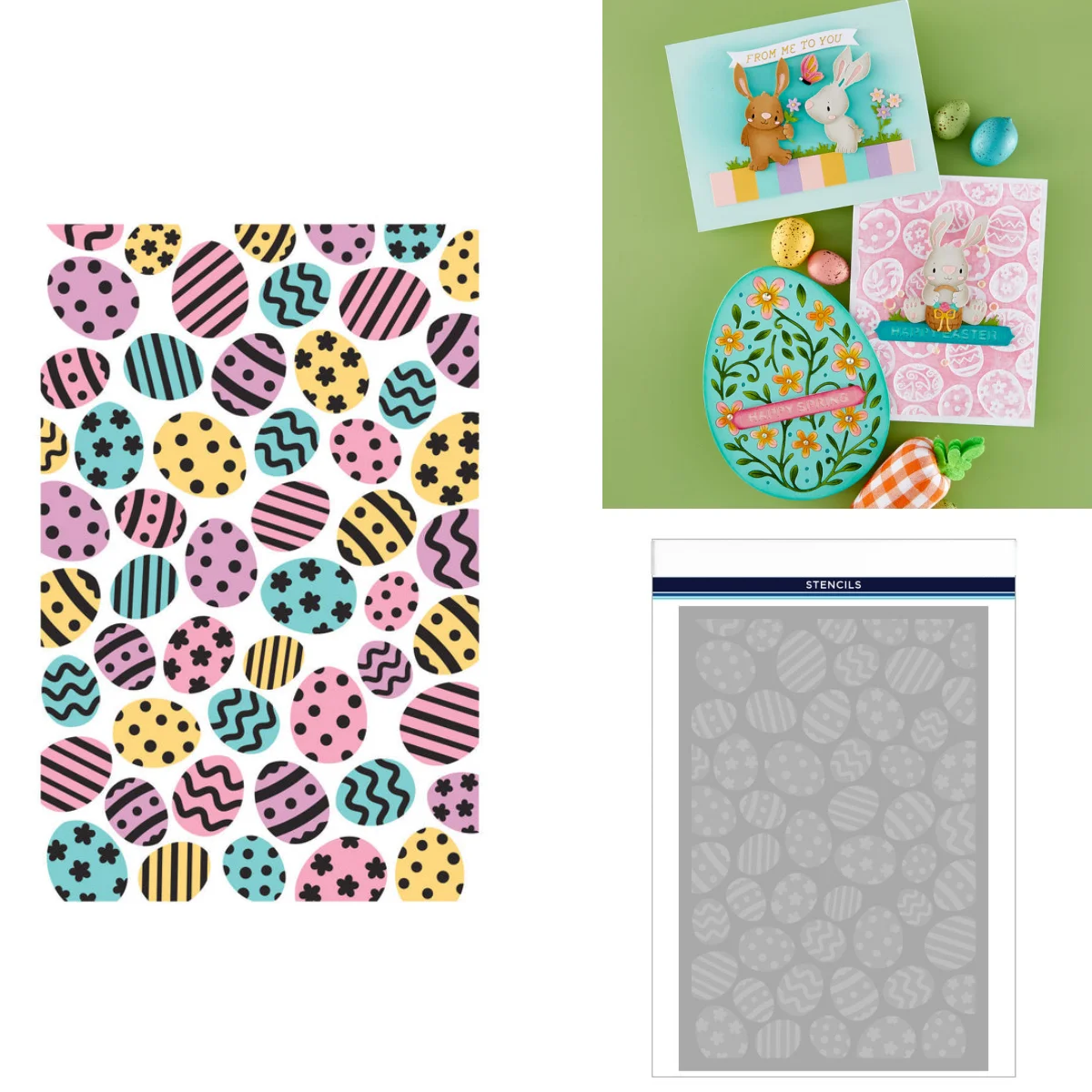 

Easter 2026 New Eggs Bunny Buddies Chickens Metal Cutting Dies Hot Foil Stencil for DIY Decorating Scrapbook Paper Template