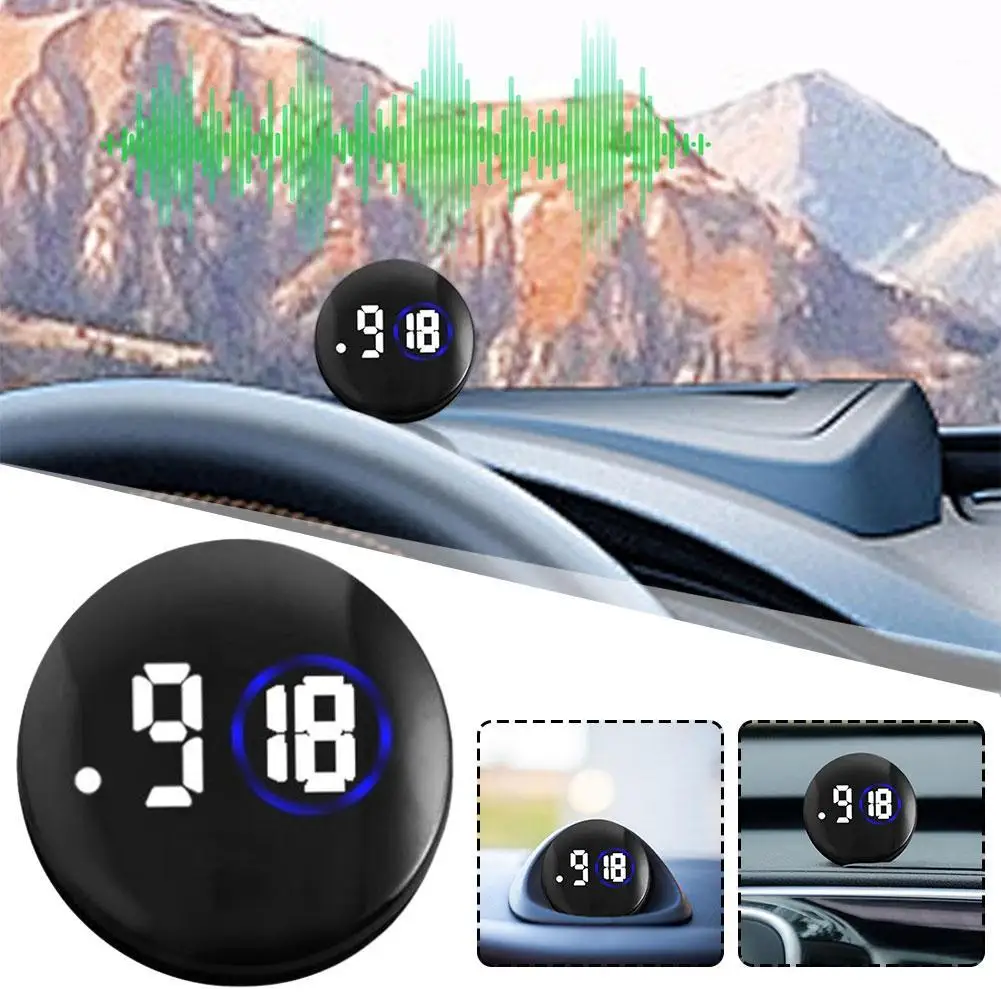 Car Clock Digital Touch Sensitive Display Car Dashboard Clock Waterproof Bicycle Watch Portable Car Dashboard Car Truck Clock