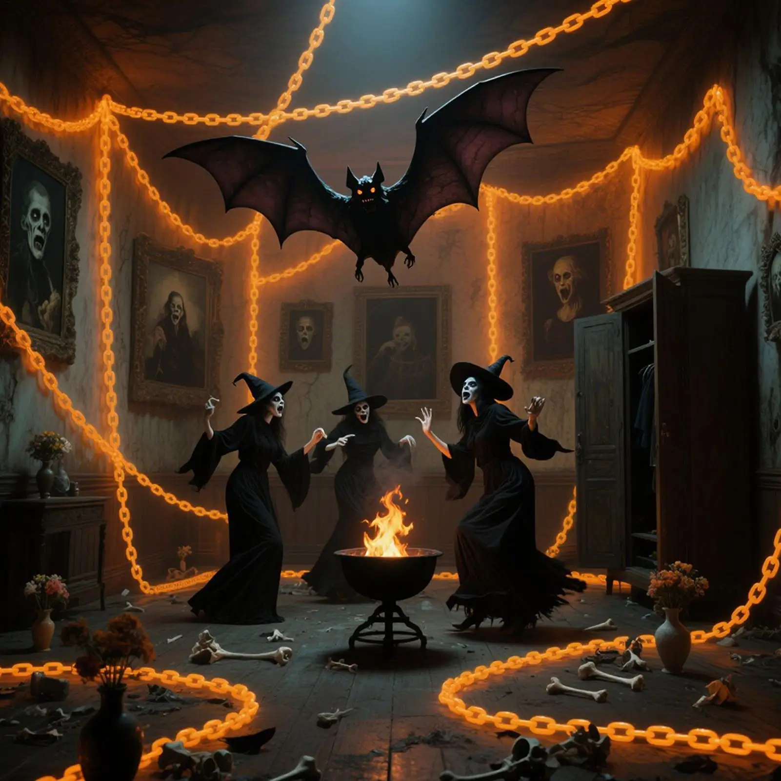 Halloween String Lights 8 Modes Timer Chain Shape Lawn Lights Holiday Lighting Ghost Festival Decoration for Pathway Door