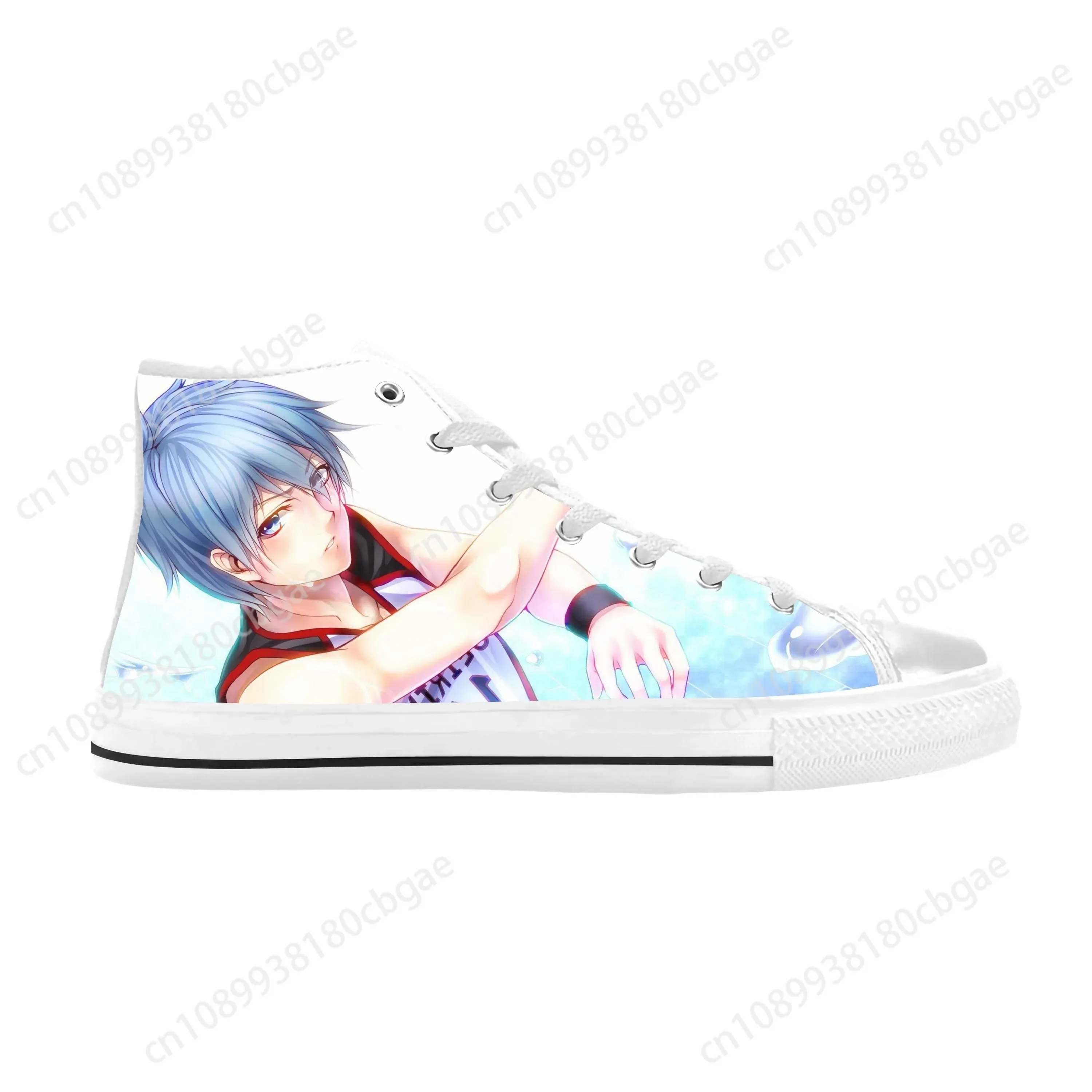 

Anime Manga Comic Kuroko No Basket Kuroko Tetsuya Casual Cloth Shoes High Top Comfortable Breathable 3D Print Men Women Sneakers