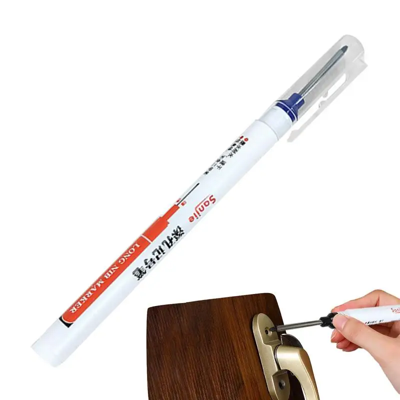 

Long Nose Markers Industrial Long Nib Marker Pen Fast Drying Industrial Marking Products For Carpentry Marking Glass