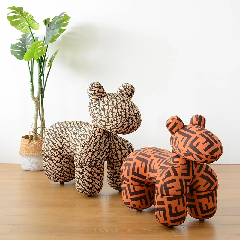 

Styling cotton pony chair cartoon animal seat children's creative childlike leisure living room single sofa