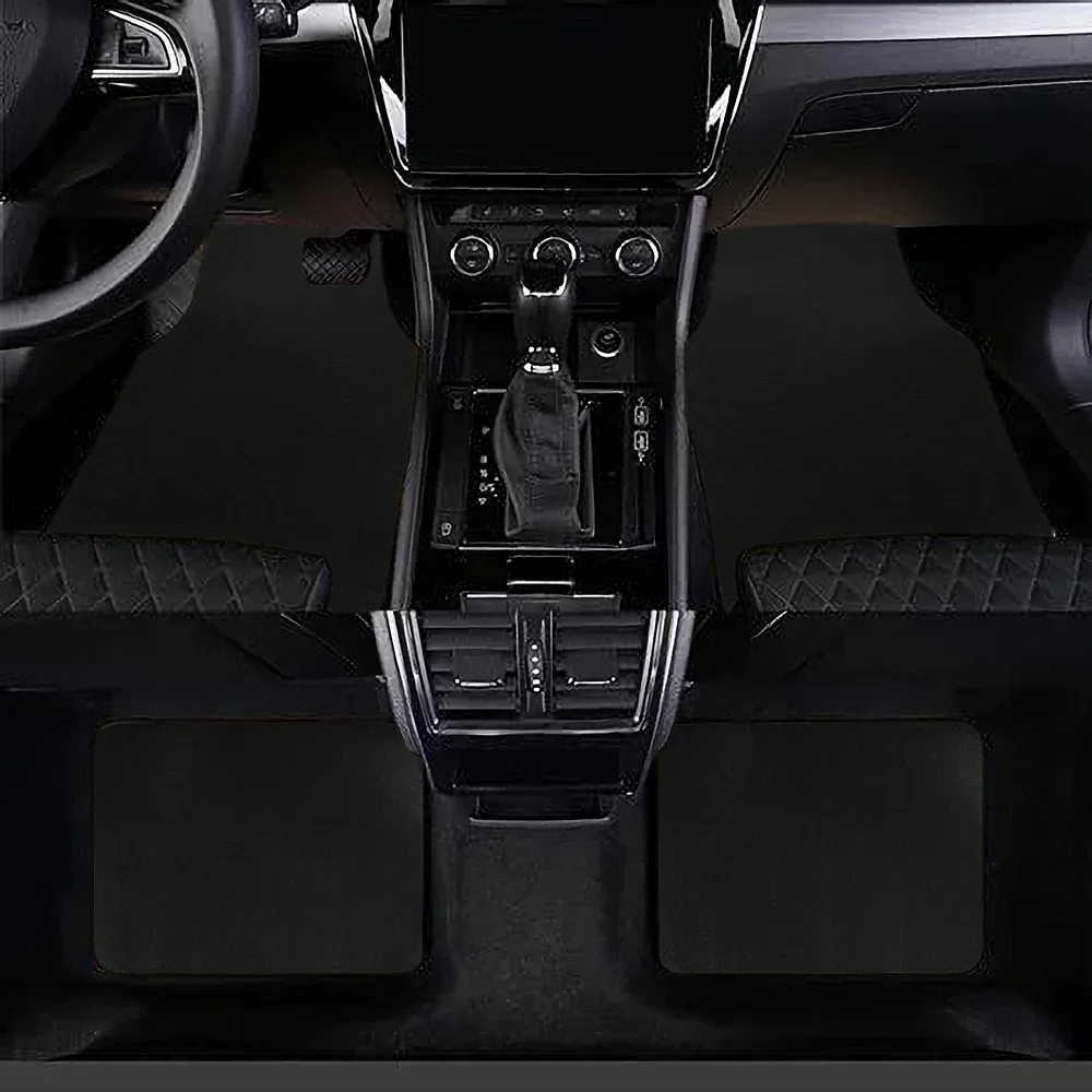 Universal Car Automotive Carpet Floor Mats 1/2/4pcs For Auto SUV Sedans Vans Accessories Dirt and Wear-resistant image 5