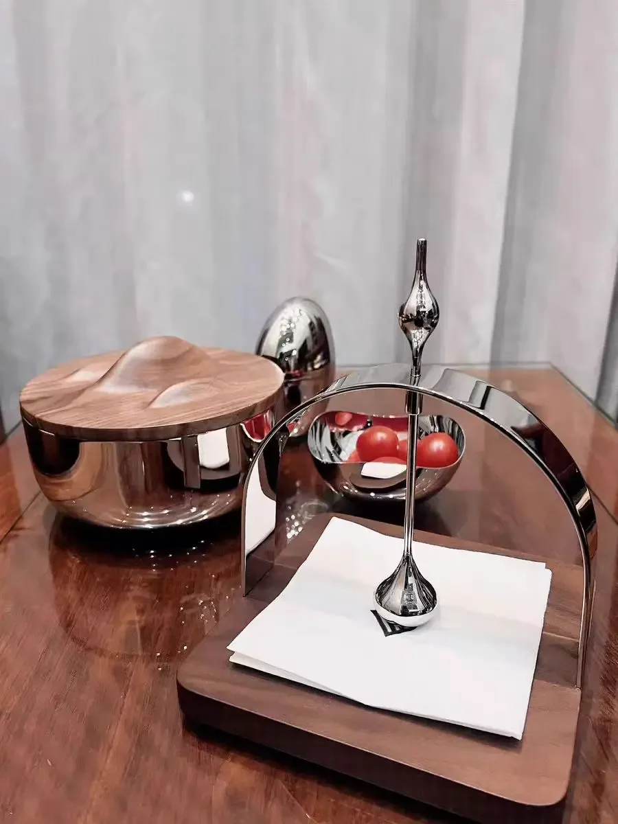 stainless steel tissue holder furniture ornaments