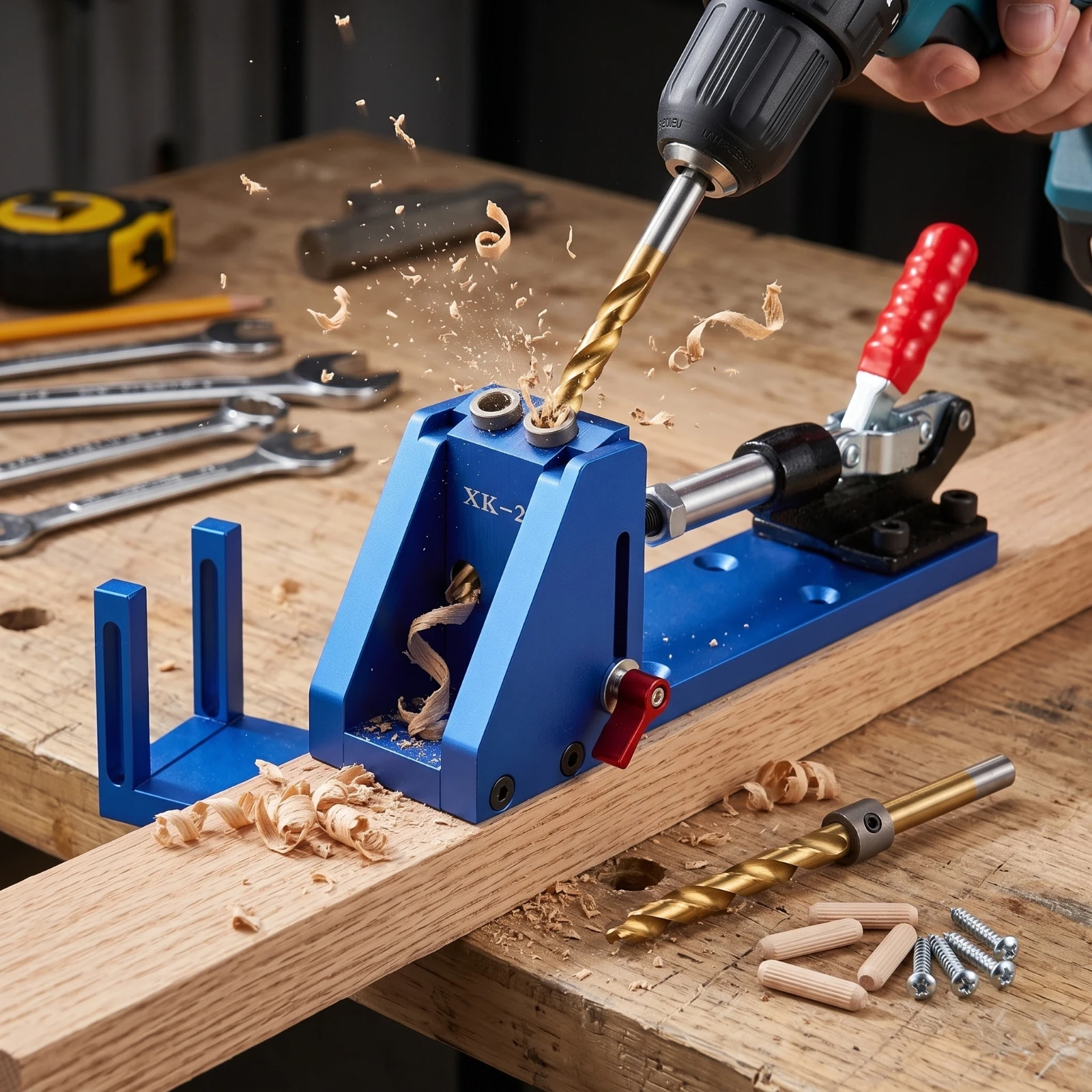 Woodworking Box - 포켓홀 지그 클램프가 있는 견고한 포켓홀