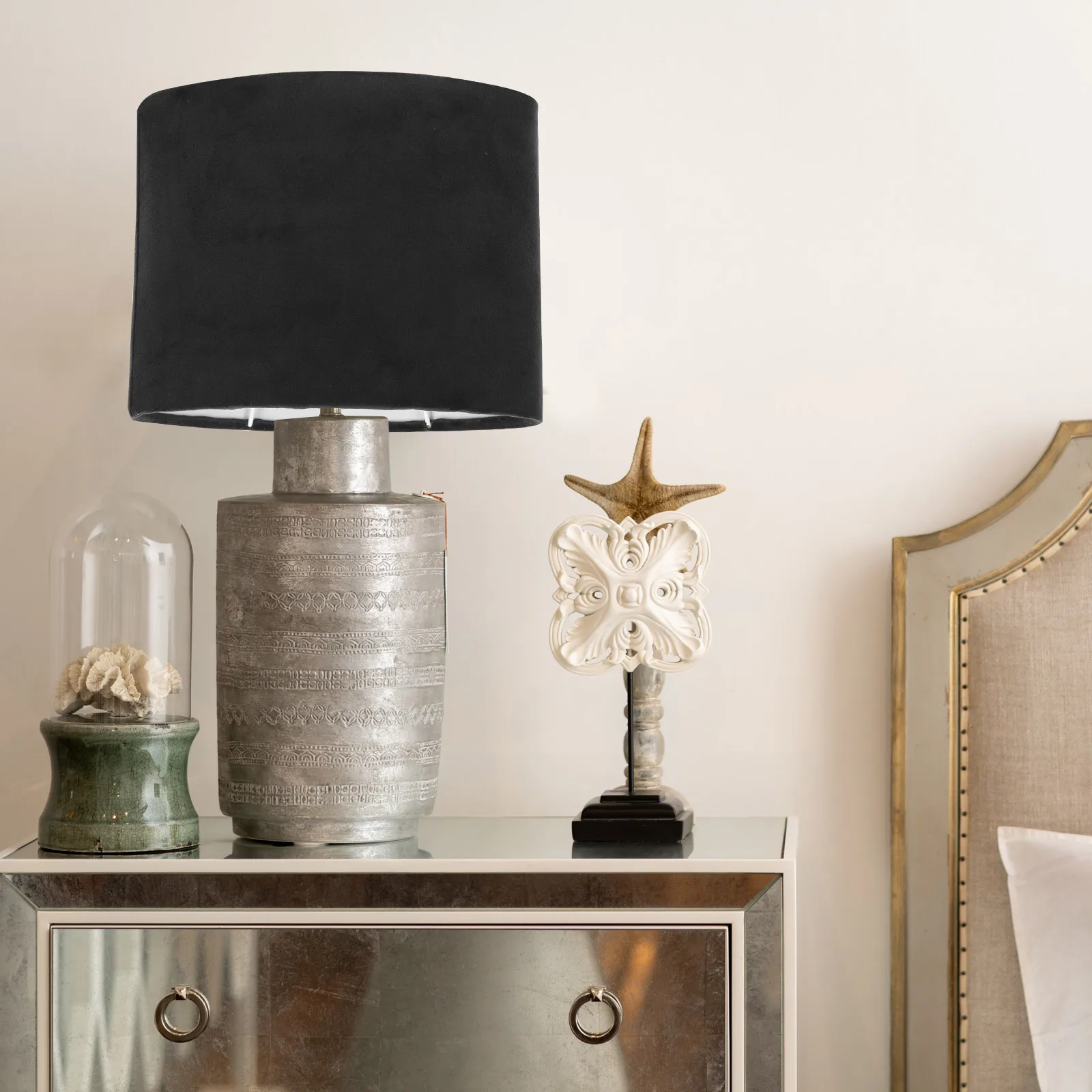 

Fabric Shade Table Lamp Study Lampshade Oval Vintage Office Extra Large Metal for Floor Sturdy