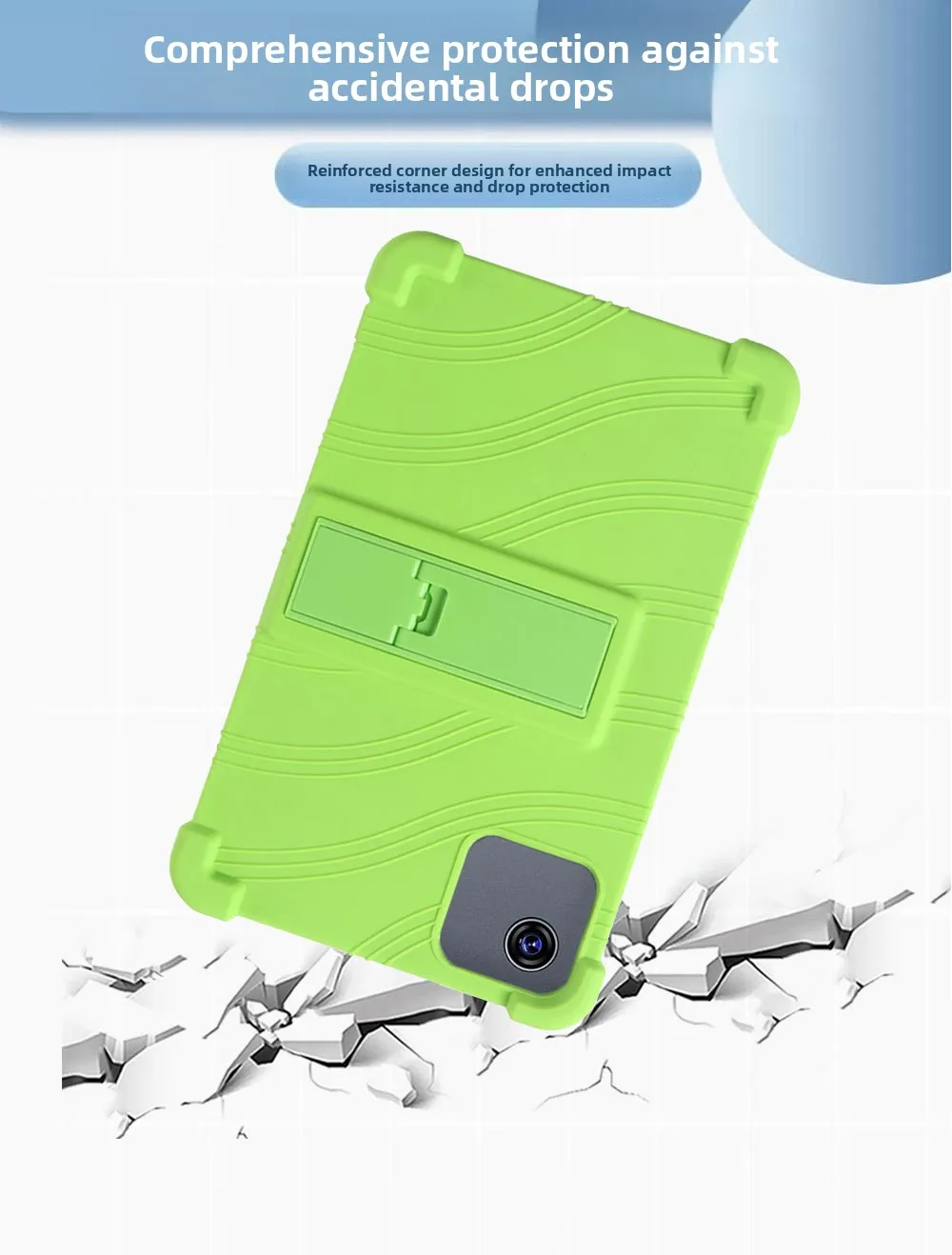 Silikonhülle für Cube iPlay60 Mini 8,7 Zoll Tablet, stoßfeste Schutzhülle mit Ständer, TPU-Ganzkörper-Schutzhülle – Detail 7