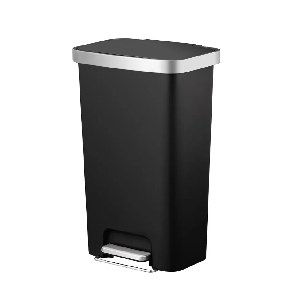 

11.9-Gallon Plastic Garbage Can Wastebasket freight Free Bin Household Cleaning Tools Accessories