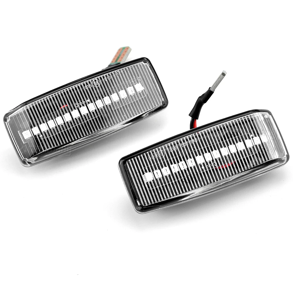 

Clear & Smoked Lens LED Side Marker Lamp Fender Turn Signal Dynamic Amber Lights For Mercedes Benz C-CLASS W202 03.1993-03.2001