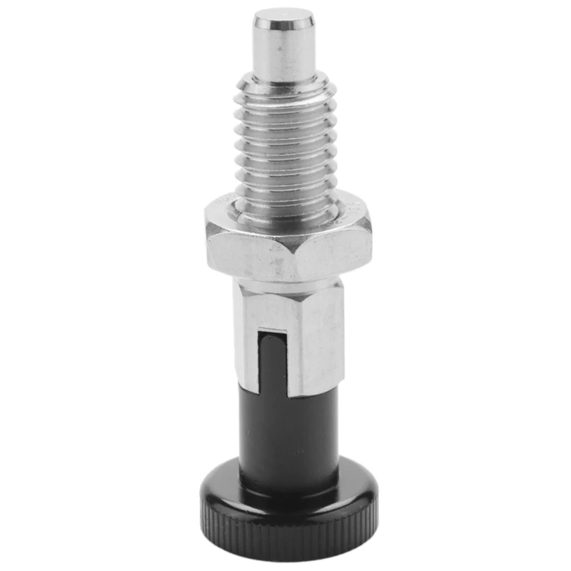 Aço inoxidável Auto Locking Index Plunger, Pin com função de travamento automático, 10X, M10