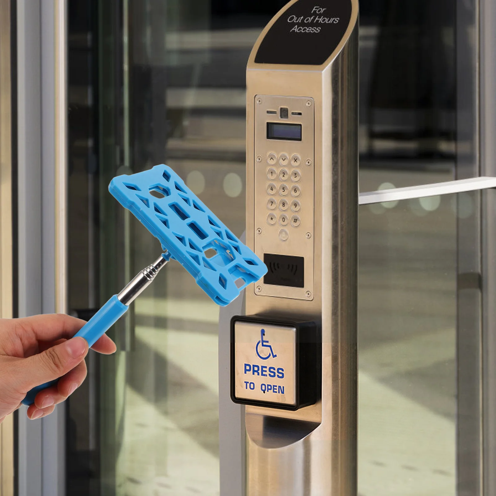 

2Pcs Car Card Grabber Tool with Extendable Reacher for Parking Toll Stations Contactless Payment Swiping Stick Functional