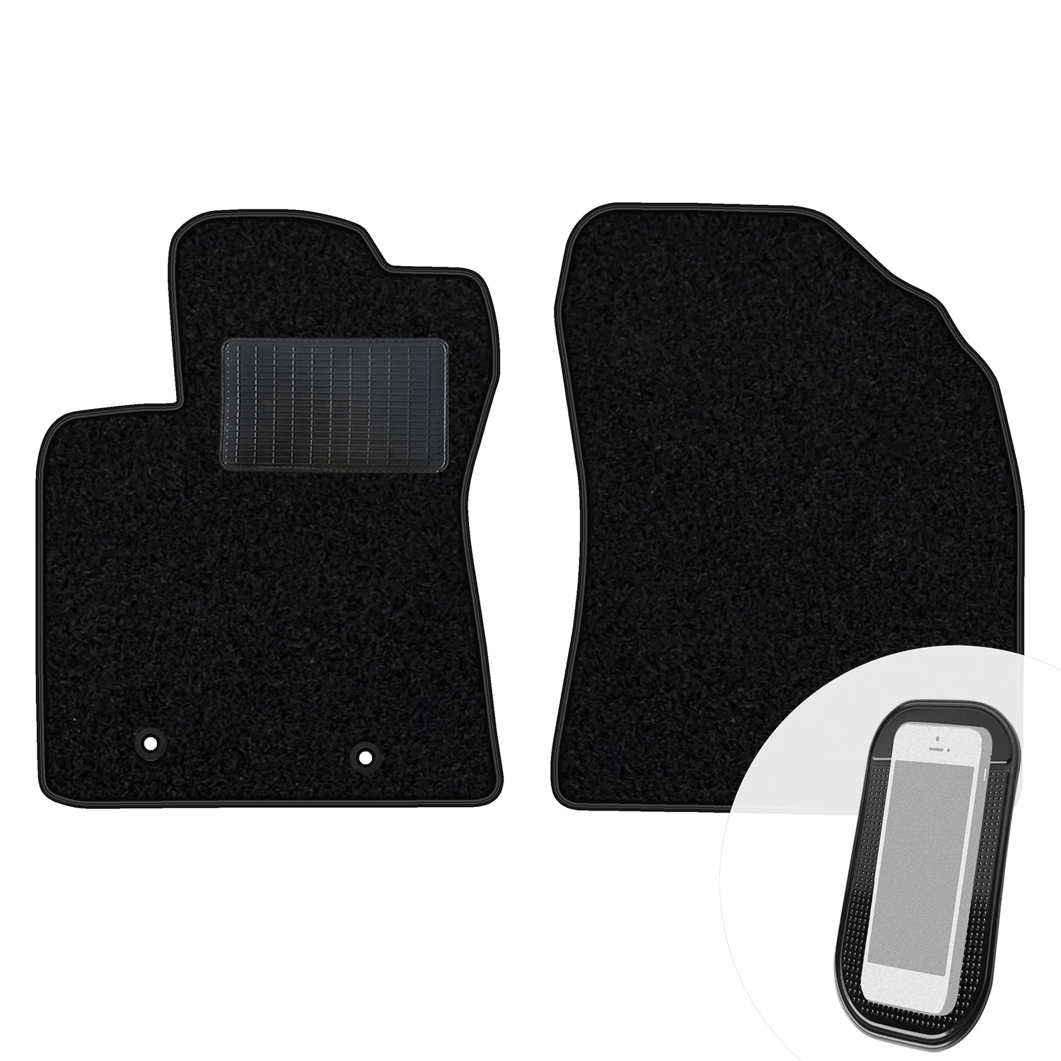 Veloursmatten Przody Zwart voor Toyota Land Cruiser J90 1996-2002