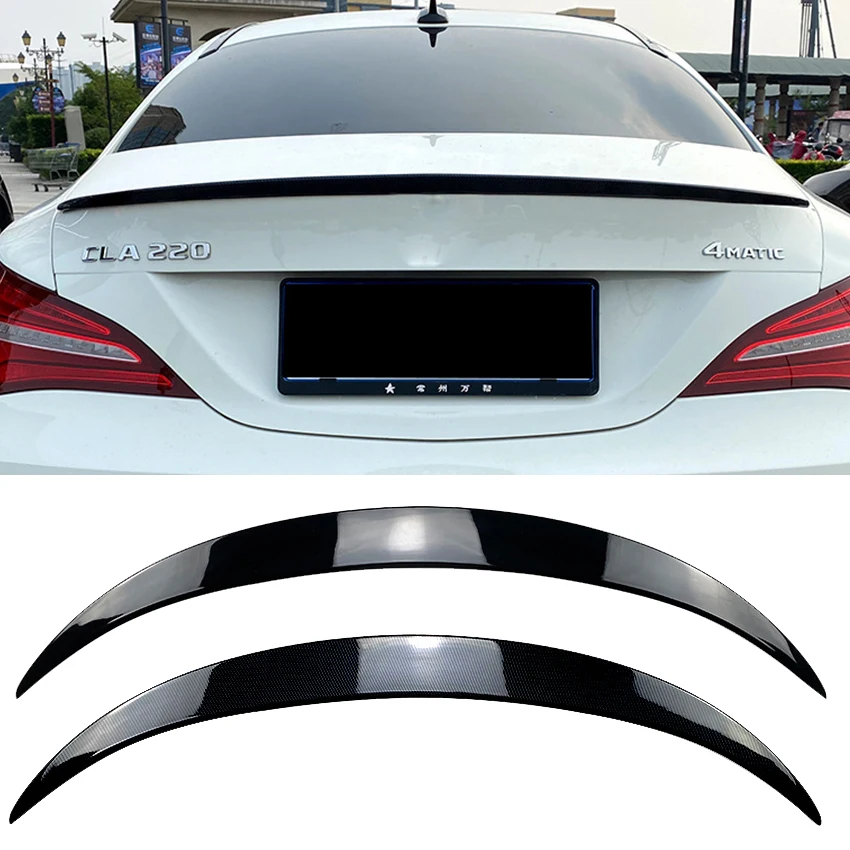 

For Mercedes Benz CLA Class C117 CLA180 200 CLA45 AMG 2013-2019 Car Rear Trunk Fixed Wind Wing Spoiler Exterior Trim Body Kit