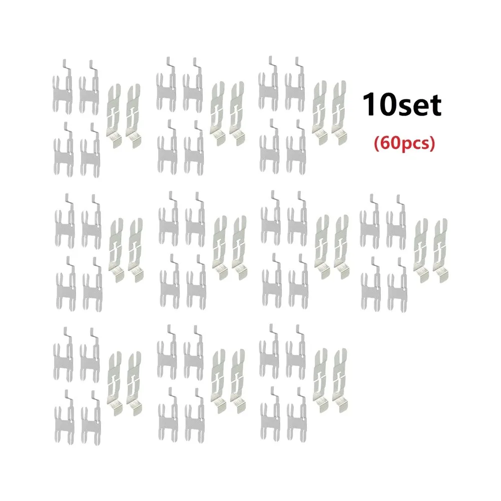 Silver Nickel Plated Steel Strap Strip Sheet for Battery Pack Spot Welding 10 Sets (60pcs) High Tensile Stress