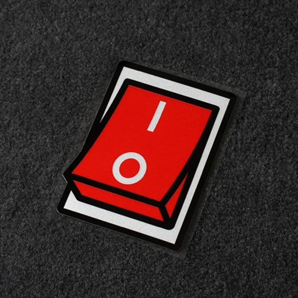 Decorative 2D Flat Car Stickers Scratch Cover Protective Switch Sockets Reflective Stickers Self-Adhesive Waterproof