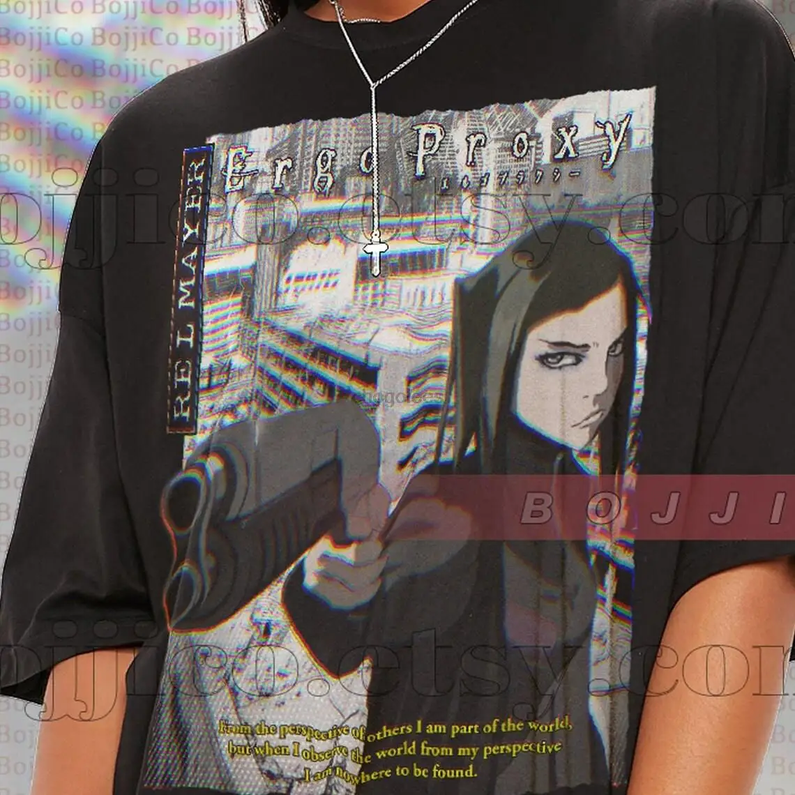 ERGO PROXY Shirt RE-I Mayer Vintage Ergo Proxy Homage Tshirt Ergo Proxy Fan Tees  Ergo Proxy Retro 90s Sweater Anime Otaku Merch