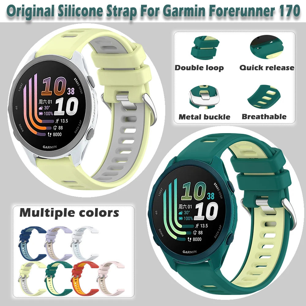 Original Silicone Strap for Garmin Forerunner 170 Band Sports Replacement Bracelet for Garmin Forerunner 170 70 55 245 645 Band