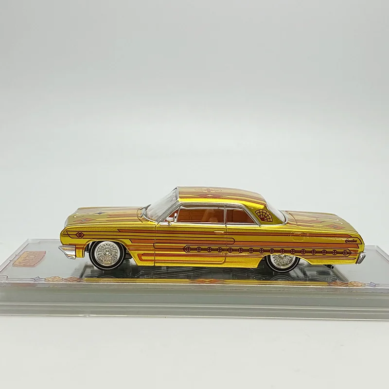 97M Diecast 1:64 Scale Impala Lowrider 2026 Exhibition Alloy Simulation Car Model Adult Kids Collection Decoration Gift Display