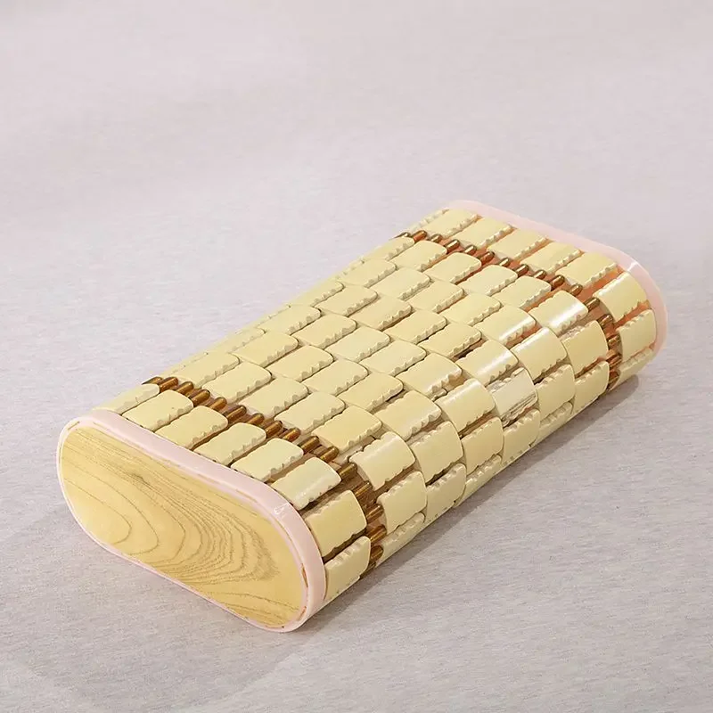 Mahjong Bamboo Adult Hollow with Beads Cool Pillow Sauna Healthcare Room Breathable Big