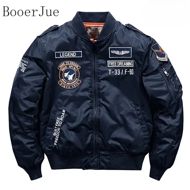 High Quality Military Motorcycle Ma-1 Aviator Pilot Coats Male Baseball Bomber Jackets Winter Hip Hop Thick Warm Jackets Men 6XL
