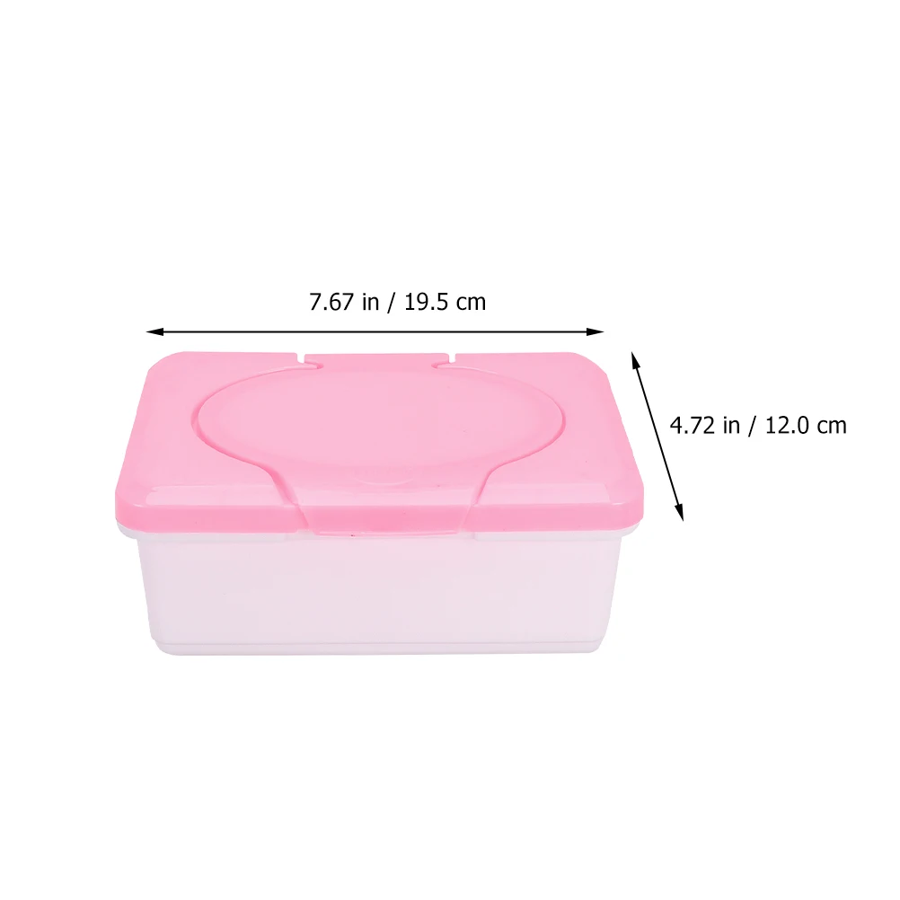 

2Pcs Wet Tissue Box Napkin Storage Container Plastic EcoFriendly WearResistance MoistureProof RoomDecoration