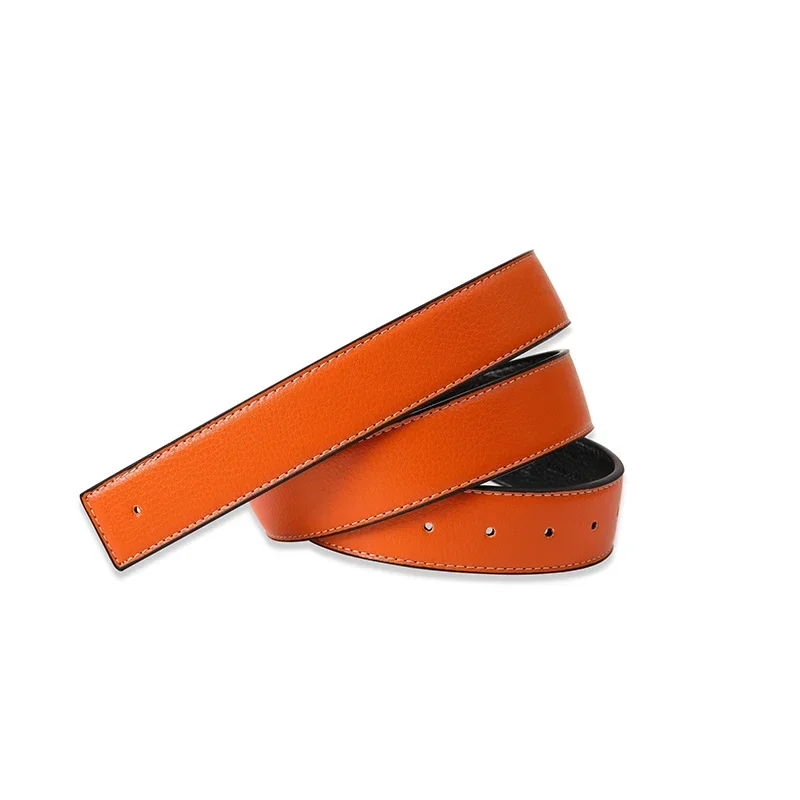 High-Quality Adjustable Strap, 3.8cm PU Leather No-Buckle Belt - Unisex Smooth Pin Fastening Waistband for Men & Women image 5