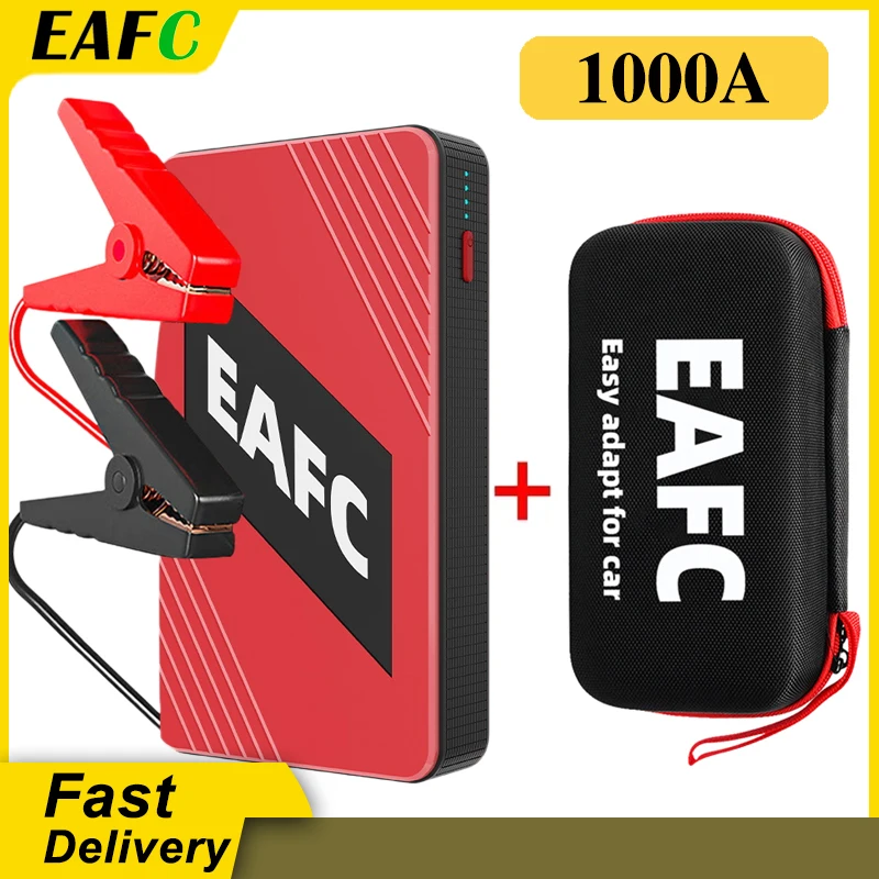 1000A Car Jump Starter 12V Output Portable Emergency Start-up Charger for 3.0L Cars Booster Battery Starting Device