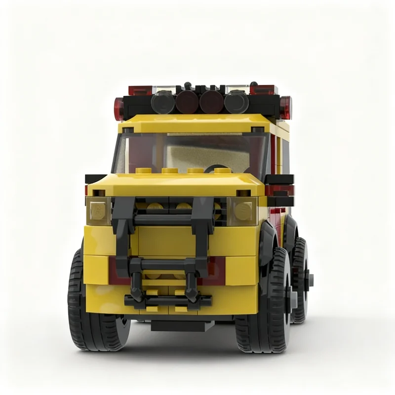 239PCS MOC Creative Model Classic Pickup Explorer Lifeguard Premium Display Assembly Building Blocks DIY Gift Collectible Set