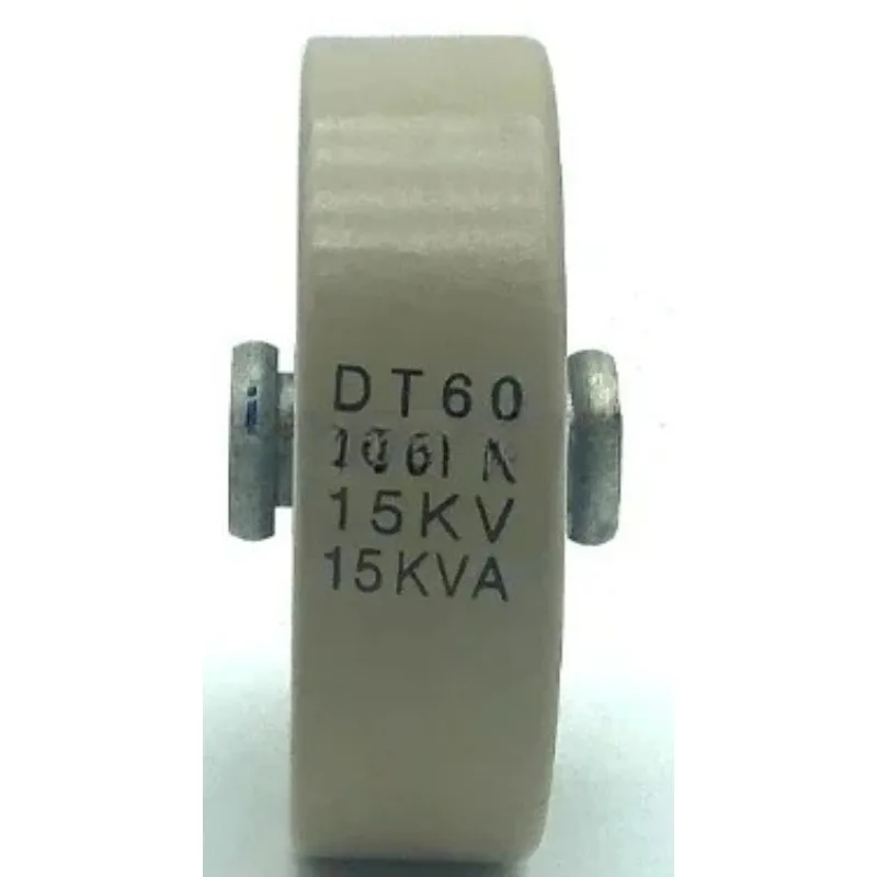 Two Circular Ceramic High-frequency and High-voltage Ceramic Capacitors DT60 500PK 15KV 15KVA