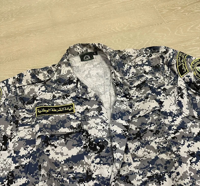 Iraq Digital Camouflage Blue Set Men Spring Uniform Include Jacket Pants