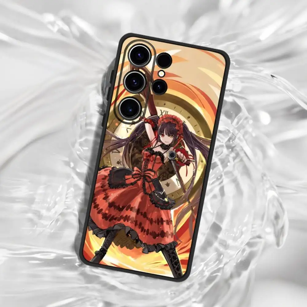 Чехол для телефона Date a live Tokisaki Kurumi для SamsungS25,24,21,22,23,30,Ultra,20,Plus,Fe,Lite,Note,10,мягкий черный чехол