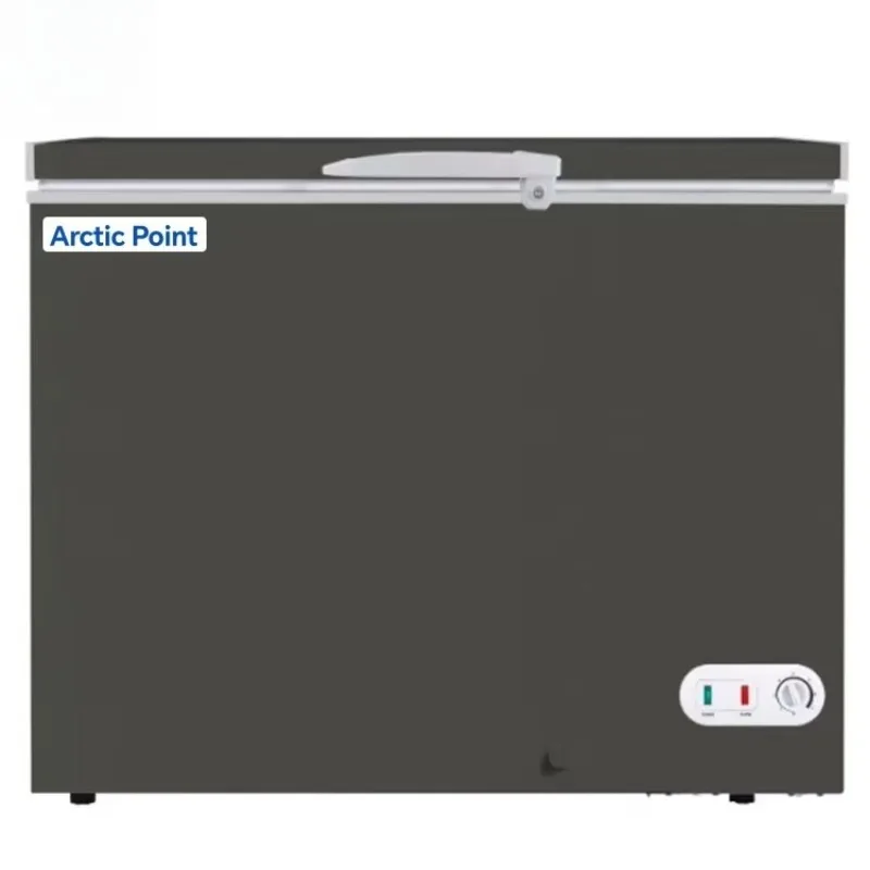 Gray economical refrigerator household freezer durable and colorful 200L freezer refrigerator household frozen food preservation