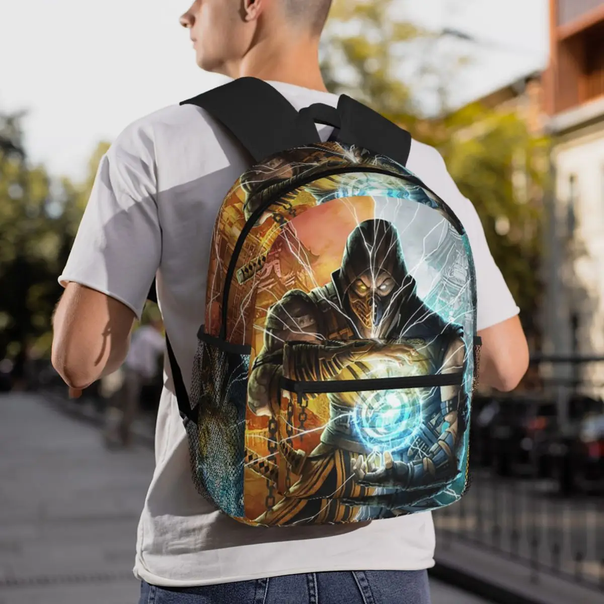 

Game Mortal Kombat 2 Worlds Backpack Daypack Large Capacity Boys Girls BookBag School Bag Shoulder Bags for Men Women