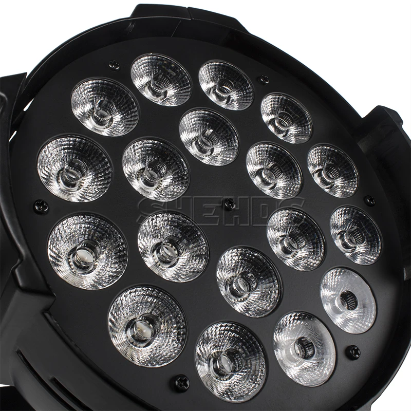 SHEHDS 18x12w Big Aluminium LED Par RGBW Wash Effect DJ Light For Disco Party Wedding Christmas Decoration DMX512