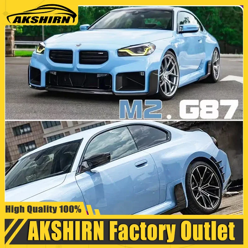 Front Bumper and Side skirts Spoiler Lip Lower Guard Blade Splitter For BMW M2 G87 2023+ 