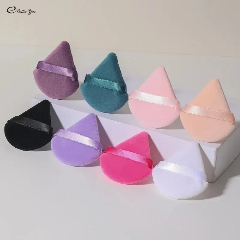 5/10PCs Triangle Powder Puff Soft Velvet Cosmetic Puff Face Makeup Sponge Foundation Puff Makeup Blender Beauty Make Up Tools