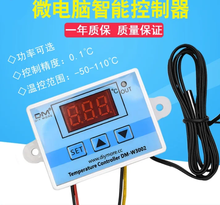 XH-W3002 W3002 AC 110V-220V DC 24V DC 12V Led Digital Thermoregulator Thermostat Temperature Controller Control Switch Meter