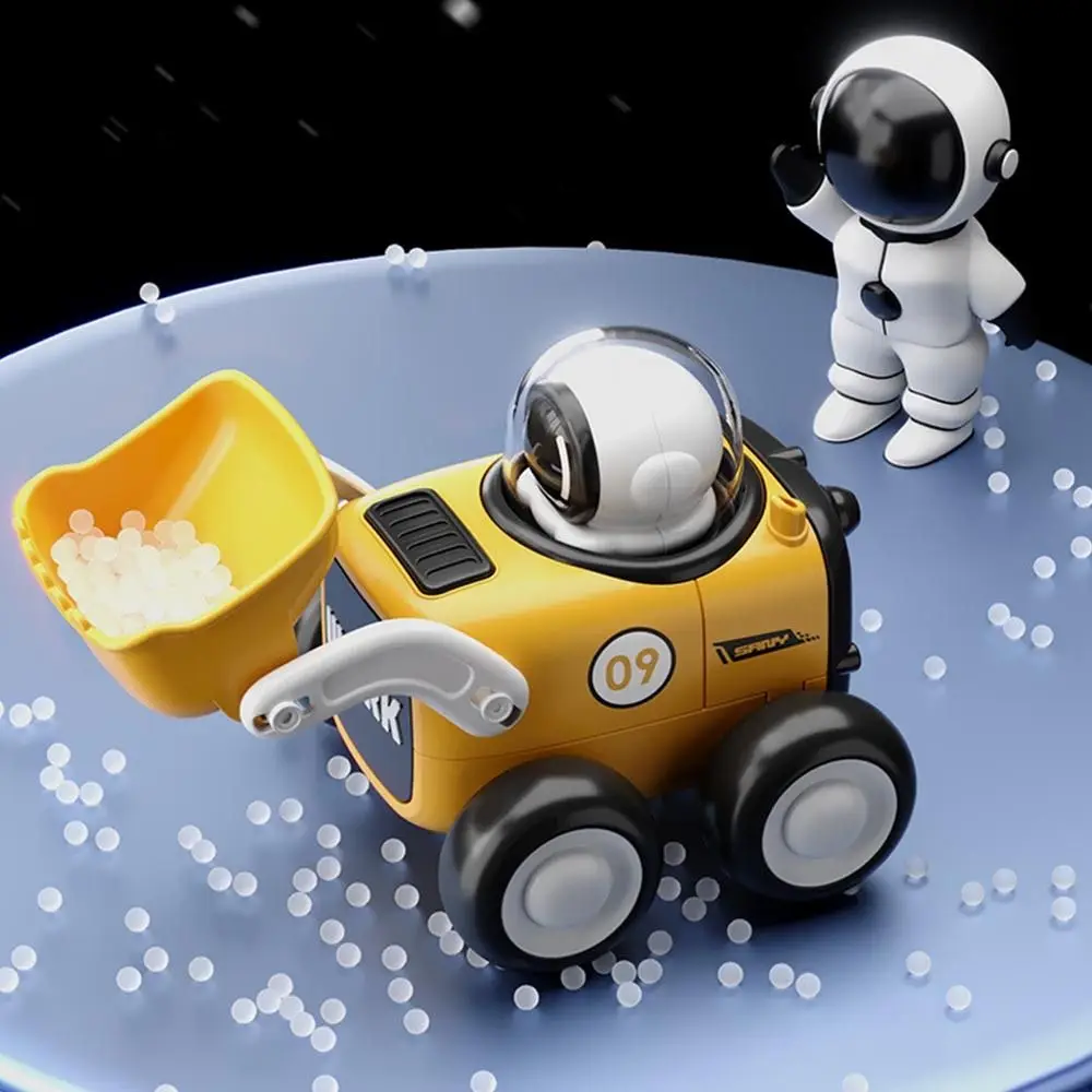 Smooth Astronaut Inertial Engineering Vehicle Abs Plastic Round and Smooth No Recharging Required Bulldozer Toy Car