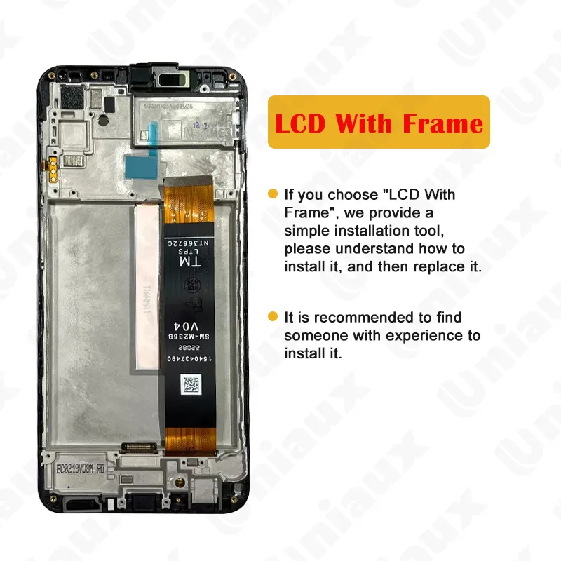 M23 Screen For Samsung Galaxy M23 LCD Display SM-M236B SM-M236B/DS Touch Screen Digitizer 6.6\