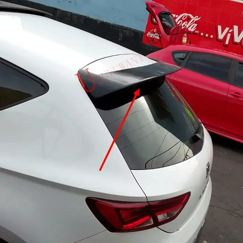 Hot SALE ABS Plastic Rear Lip Roof Spoiler For Seat Leon FR Style MK3 MK3.5 5F 5Door 2012-2020 Car Tail Wing (NOT FOR 3DOORS) view 3