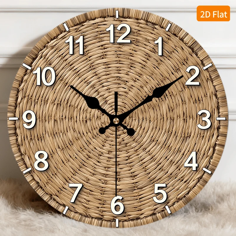 Modern Wooden Silent Quartz Wall Clock Decor