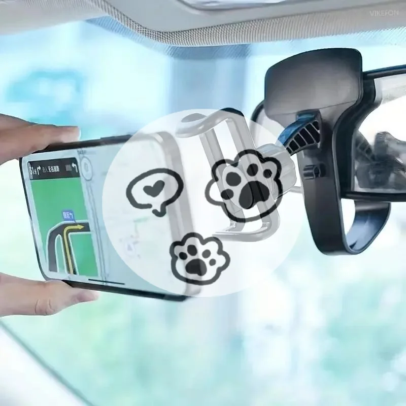 Suporte de celular para carro com rotação 360° de alta qualidade, universal, com fixação no painel, suporte para celular.