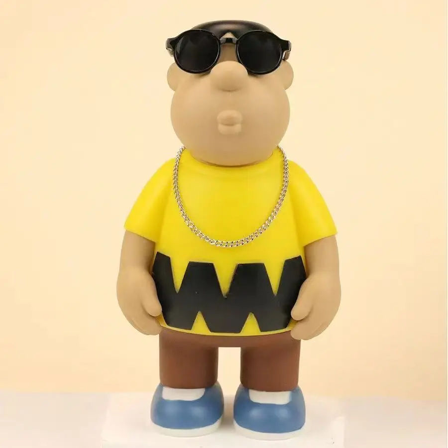 

Фигурка Дораэмон Такэши Года (Джайн), крутая фигурка тигра в стиле хип-хоп с цепочкой для очков, коллекционная модель аниме-персонажа