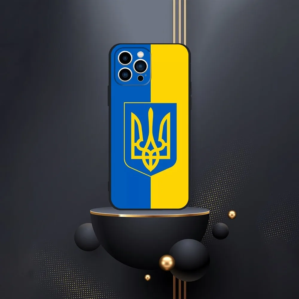 U-Ukraine Flag  Phone Case For iPhone 16,15,14,13,12,Pro,Max,11,7,8,Plus,XR,XS Max Shockproof Silicone Soft Shell