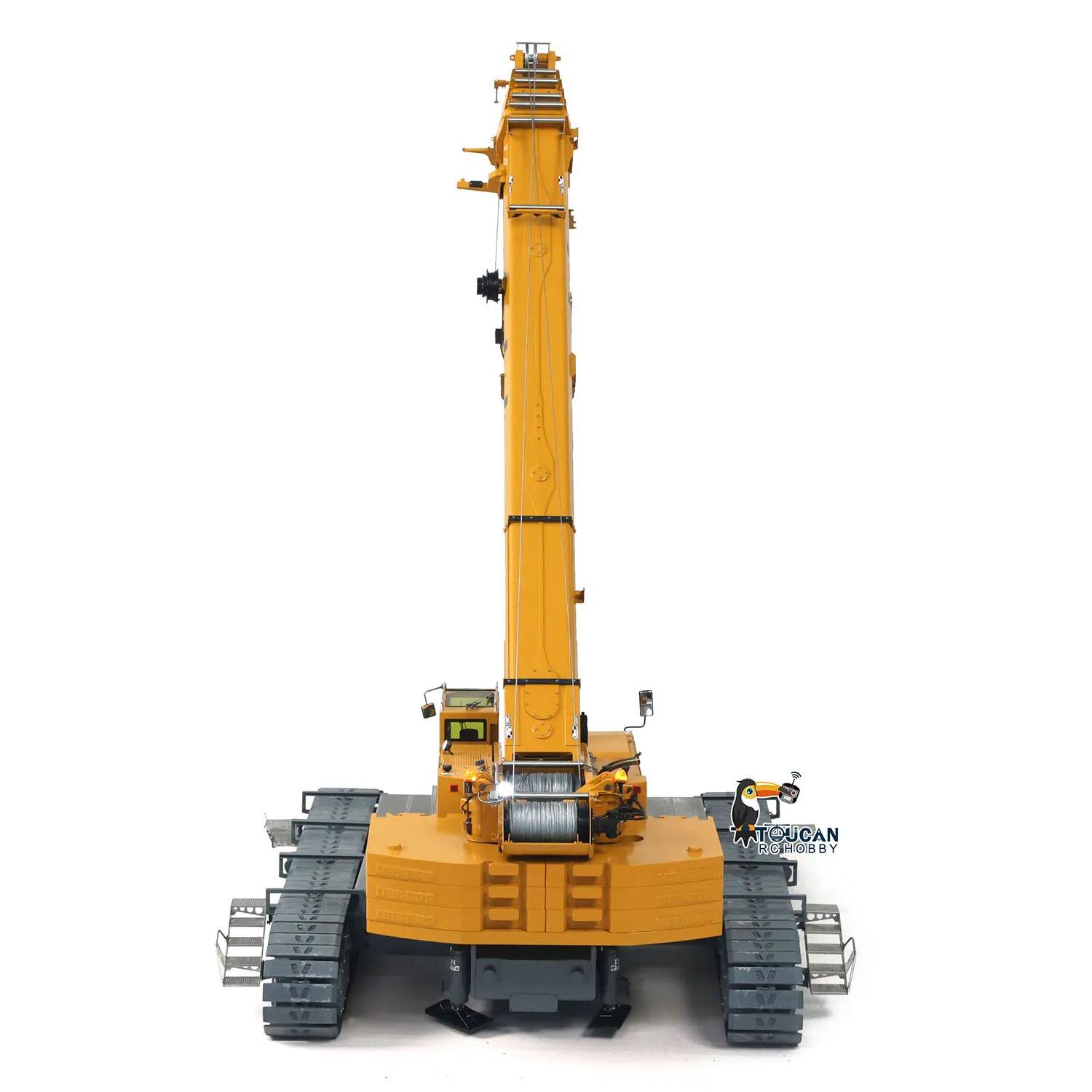 RC Hydraulic Telescopic Crawler Crane 1/14 D1220 Heavy Duty Tracked Remote Control Crane Truck  Construction Cars Models