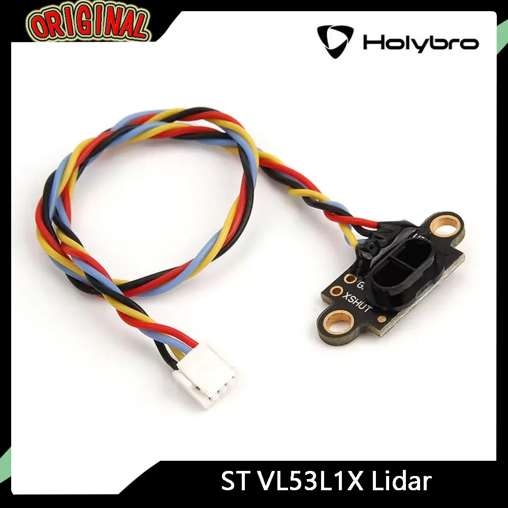 

Holybro ST VL53L1X LiDAR - 50Hz, 4m Ranging, 25X10.7X3.2mm, Compatible with PIXHAWK 4 FC for RC Multirotor/Airplanes