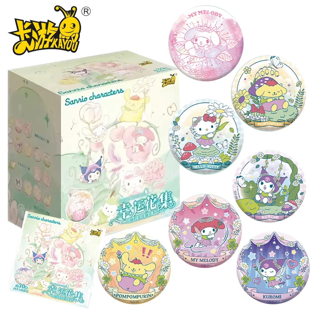

New Original KAYOU Sanrio Cartoon Badges Adorable Anime Peripheral Collectible Cinnamoroll Toys Creative Birthday Gifts for Kids