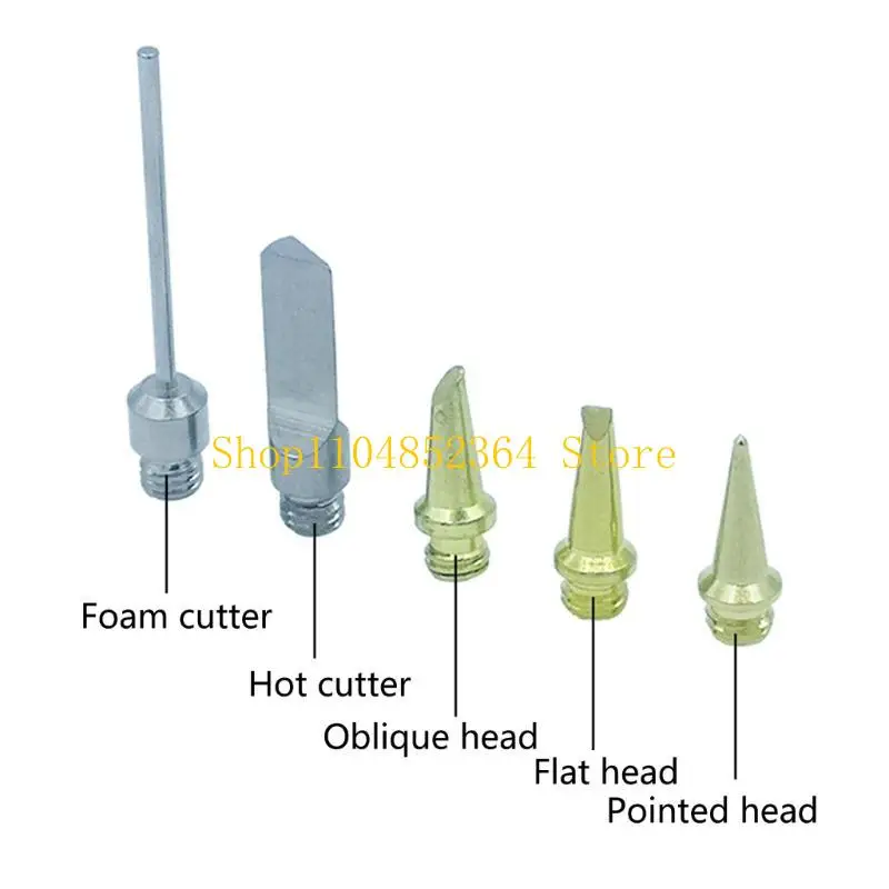652F 5pcs Gas Soldering Iron Tips for HS-1115K Welding Tool Metal Tips Nozzle