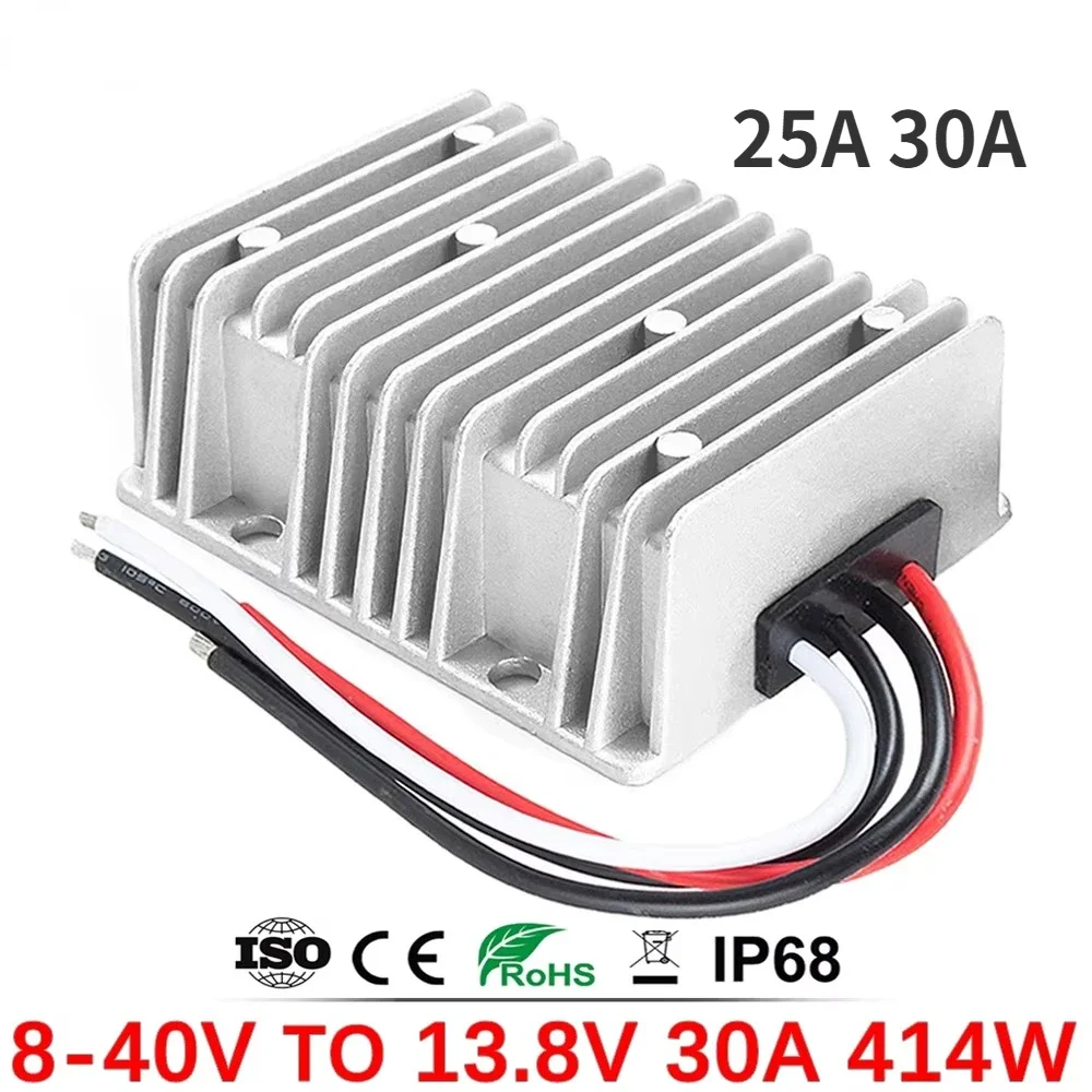 

Automatic Boost Buck 8-40V 12V 24V 36V to 13.8V 25A 30A DC DC Converter Voltage Regulator Stabilizer for Cars Boats